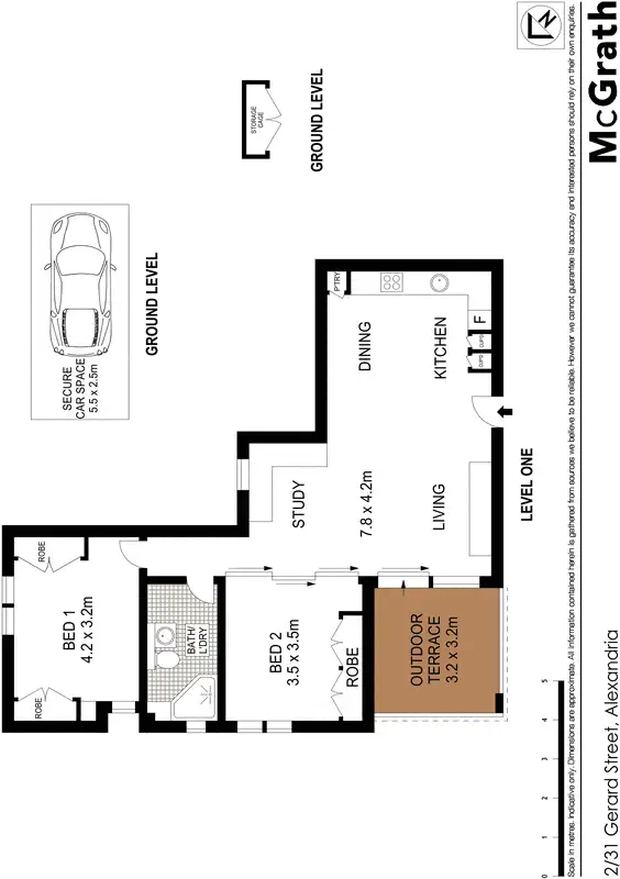 Floorplan of Homely apartment listing, 2/31 Gerard Street, Alexandria NSW 2015