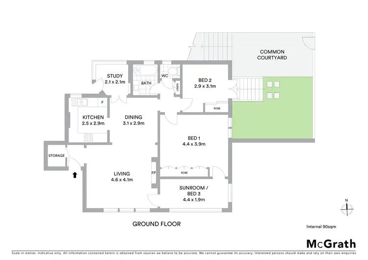 Floorplan of Homely apartment listing, 1/6B Fairlight Street, Manly NSW 2095