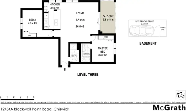 Floorplan of Homely apartment listing, 12/54A Blackwall Point Road, Chiswick NSW 2046