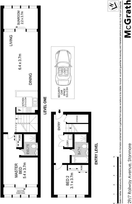 Floorplan of Homely apartment listing, 29/7 Railway Avenue, Stanmore NSW 2048