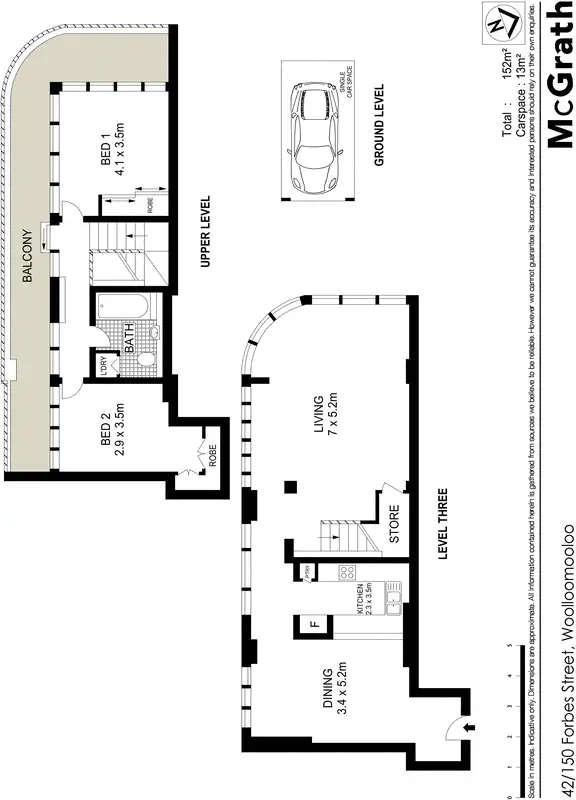 Floorplan of Homely apartment listing, 42/150 Forbes Street, Woolloomooloo NSW 2011
