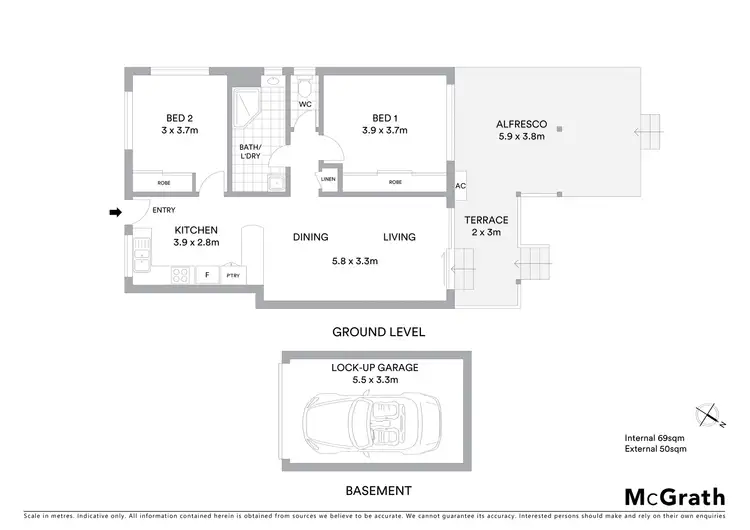 Floorplan of Homely unit listing, 3/983 Gold Coast Highway, Palm Beach QLD 4221