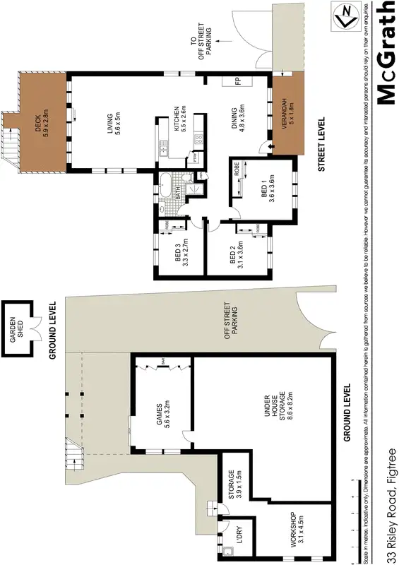 Floorplan of Homely house listing, 33 Risley Road, Figtree NSW 2525