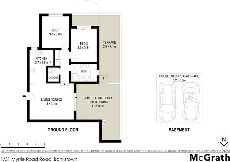 Floorplan of Homely apartment listing, 1/31 Myrtle Road, Bankstown NSW 2200