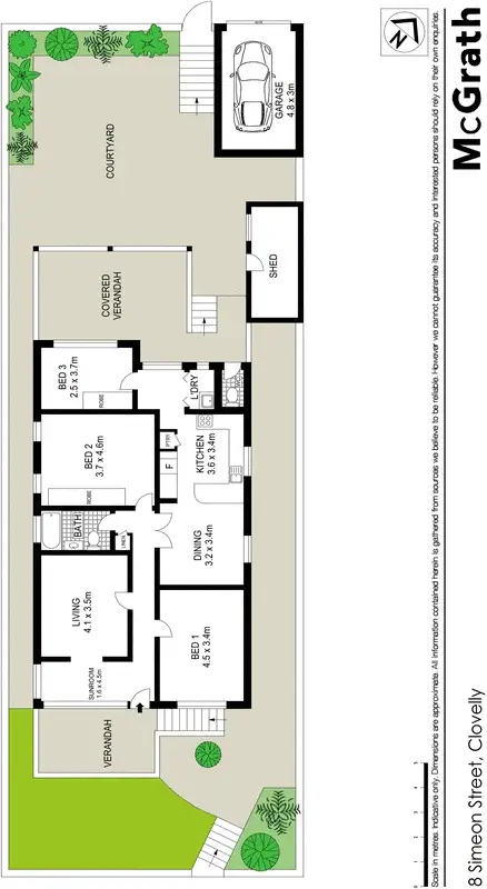 Floorplan of Homely house listing, 8 Simeon Street, Clovelly NSW 2031