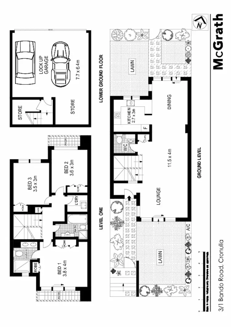Floorplan of Homely townhouse listing, 3/1 Bando Road, Cronulla NSW 2230