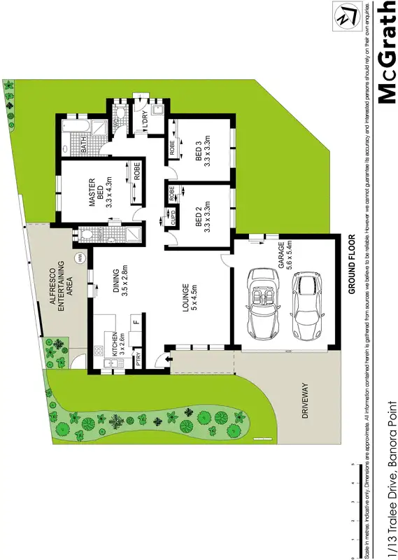 Floorplan of Homely house listing, 1/13 Tralee Drive, Banora Point NSW 2486