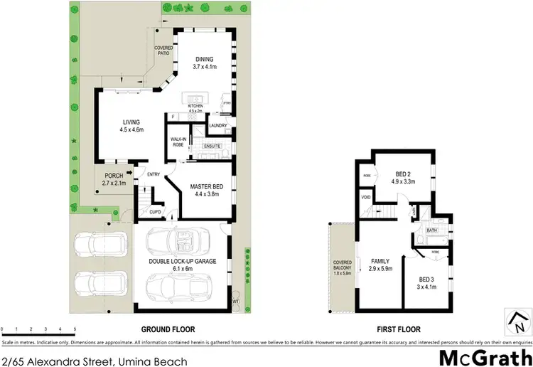 Floorplan of Homely townhouse listing, 2/65 Alexandra Street, Umina Beach NSW 2257