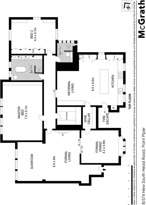 Floorplan of Homely apartment listing, 8/574 New South Head Road, Point Piper NSW 2027
