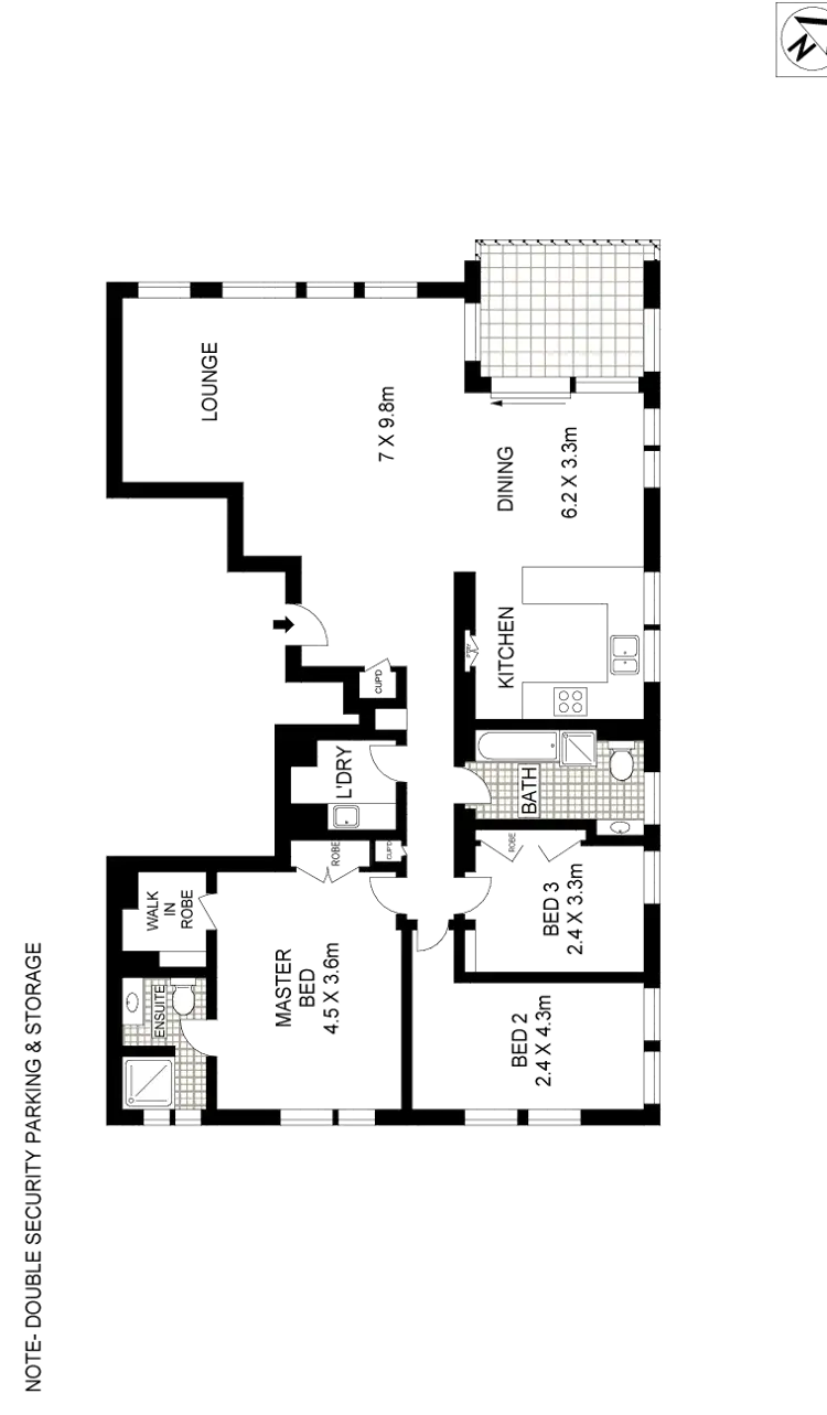 Floorplan of Homely apartment listing, 18/60 Darling Point Road, Darling Point NSW 2027