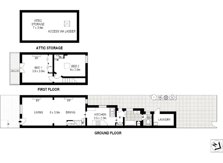 Floorplan of Homely house listing, 223 St Johns Road, Glebe NSW 2037