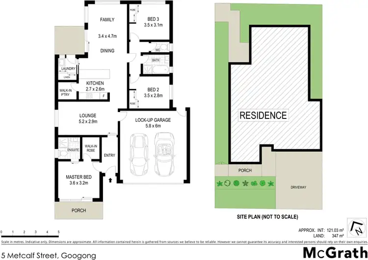 Floorplan of Homely house listing, 5 Metcalf Street, Googong NSW 2620