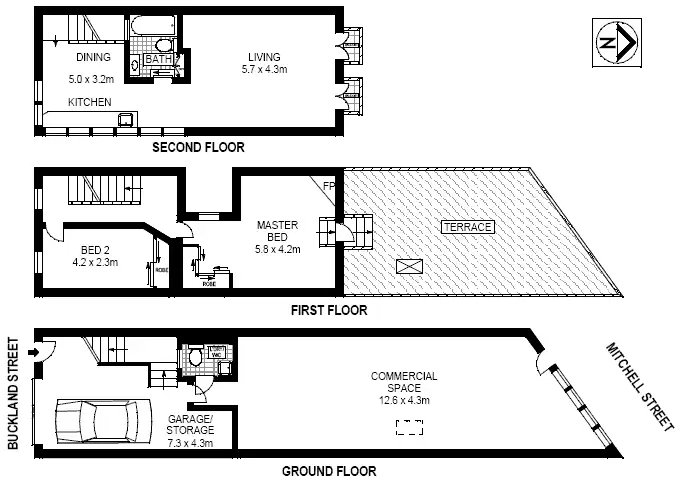 Floorplan of Homely house listing, 157 Buckland Street, Alexandria NSW 2015