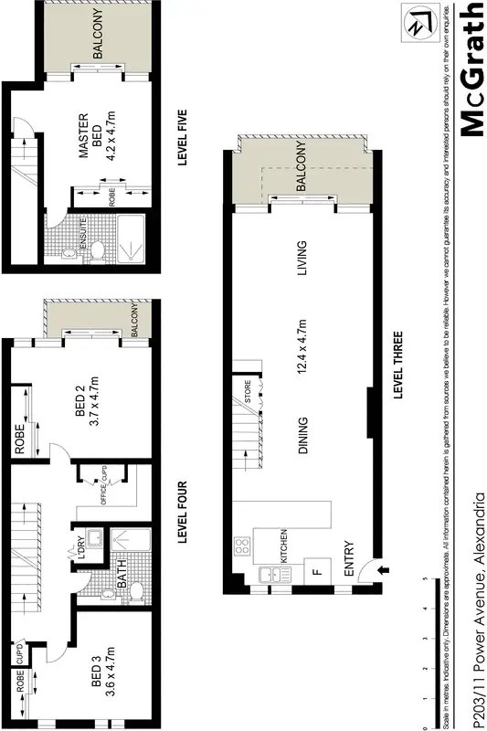Floorplan of Homely apartment listing, P203/11 Power Avenue, Alexandria NSW 2015