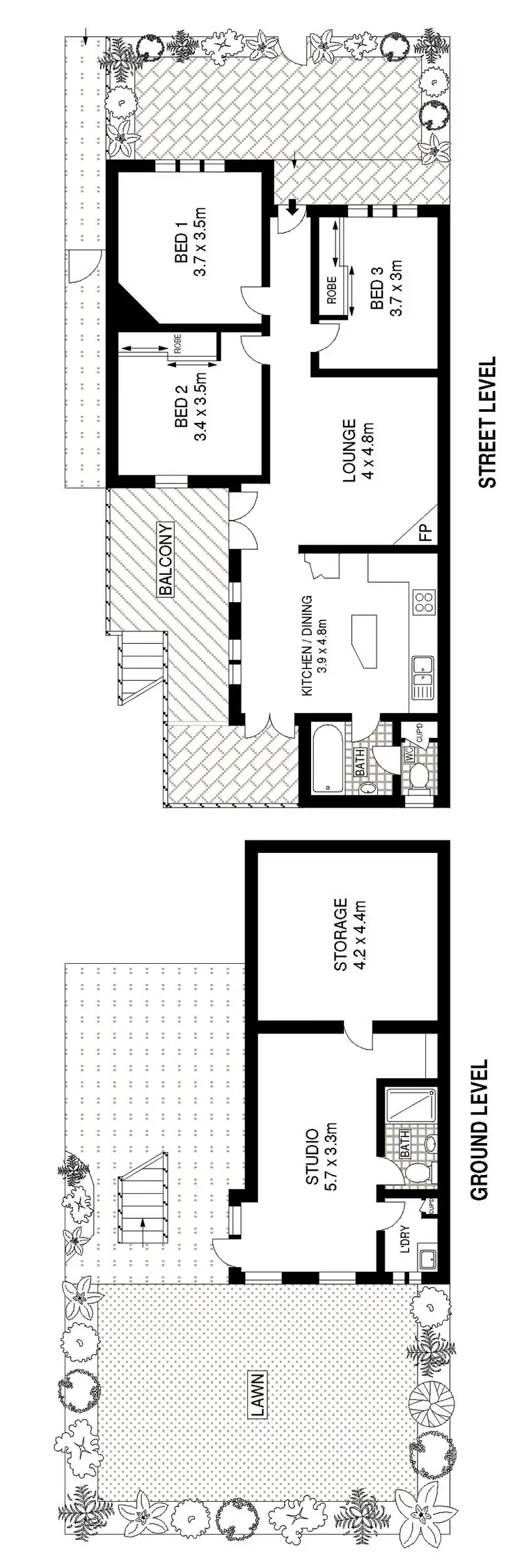 Floorplan of Homely house listing, 23 Edward Street, Bondi Beach NSW 2026