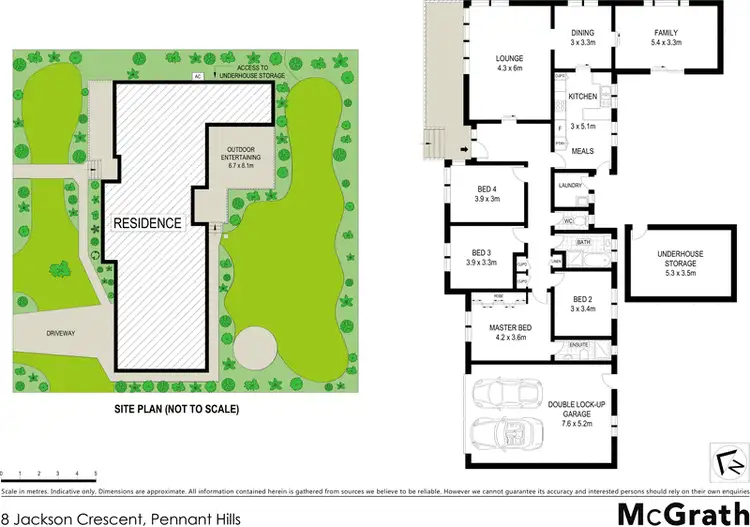 Floorplan of Homely house listing, 8 Jackson Crescent, Pennant Hills NSW 2120