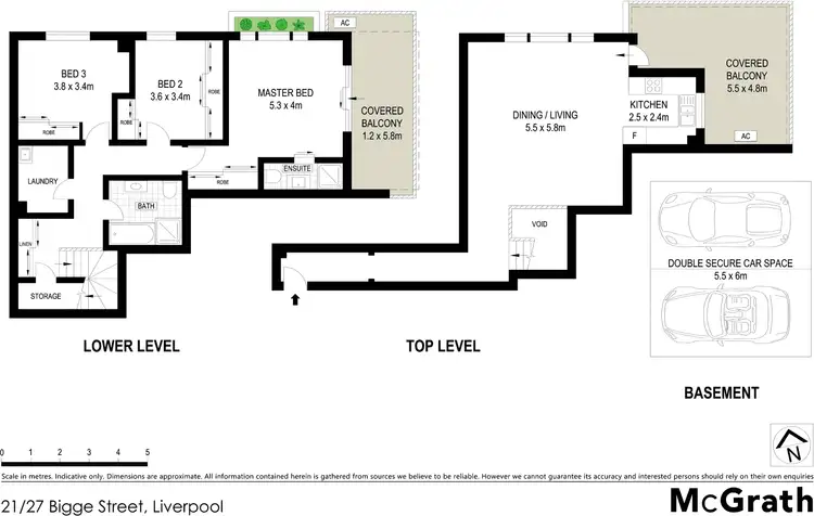 Floorplan of Homely apartment listing, 21/27 Bigge Street, Liverpool NSW 2170