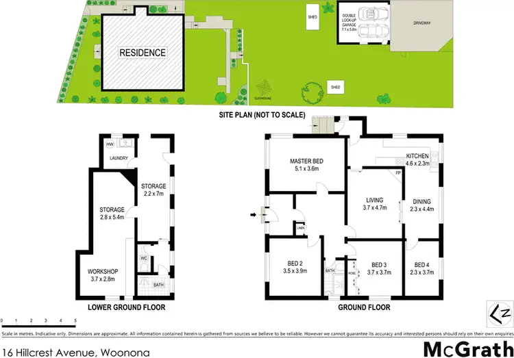 Floorplan of Homely house listing, 16 Hillcrest Avenue, Woonona NSW 2517