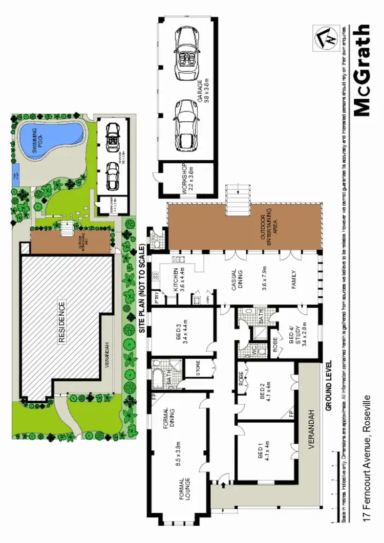 Floorplan of Homely house listing, 17 Ferncourt Avenue, Roseville NSW 2069