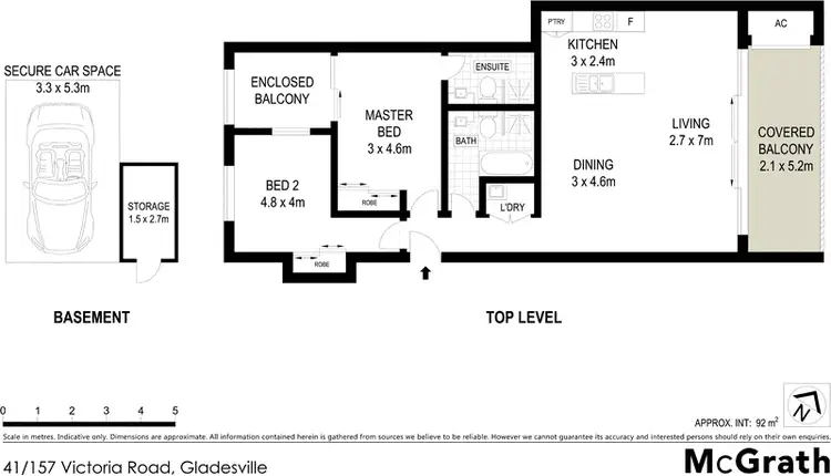 Floorplan of Homely apartment listing, 41/157 Victoria Road, Gladesville NSW 2111