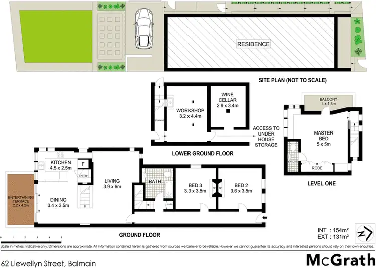 Floorplan of Homely house listing, 62 Llewellyn Street, Balmain NSW 2041