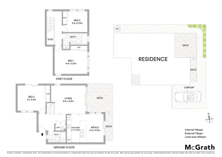 Floorplan of Homely townhouse listing, 4/98 Blackshaws Road, South Kingsville VIC 3015