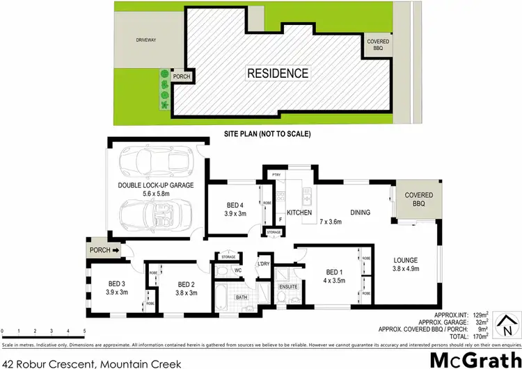 Floorplan of Homely house listing, 42 Robur Crescent, Mountain Creek QLD 4557