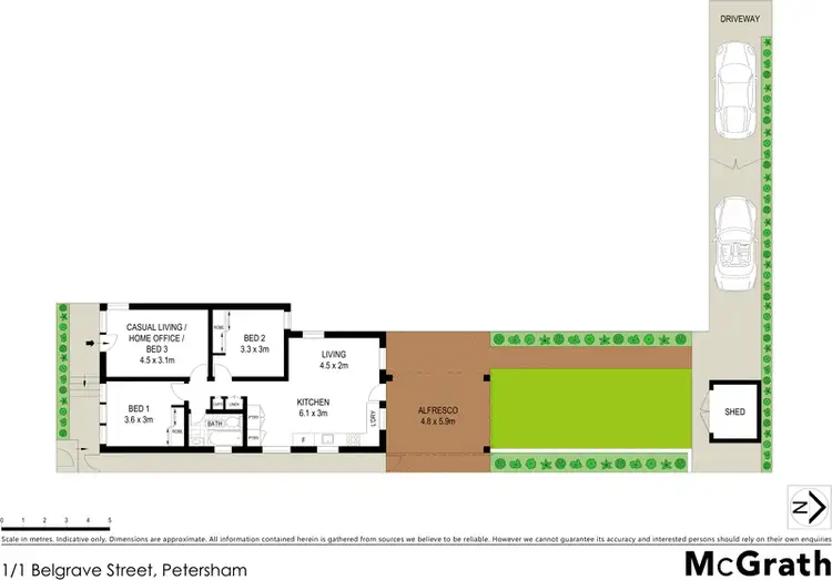 Floorplan of Homely townhouse listing, 1/1 Belgrave Street, Petersham NSW 2049