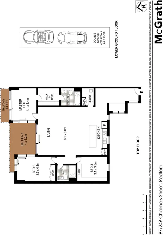 Floorplan of Homely apartment listing, 97/249 Chalmers Street, Redfern NSW 2016
