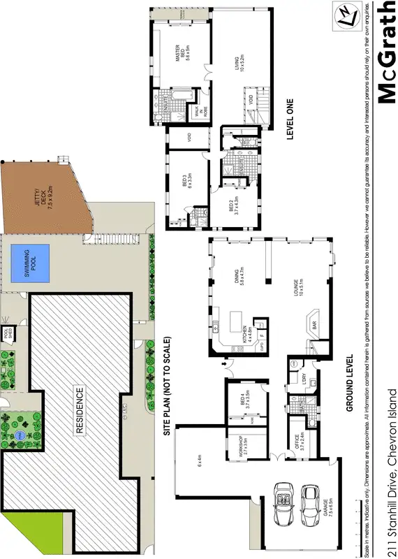 Floorplan of Homely house listing, 211 Stanhill Drive, Chevron Island QLD 4217