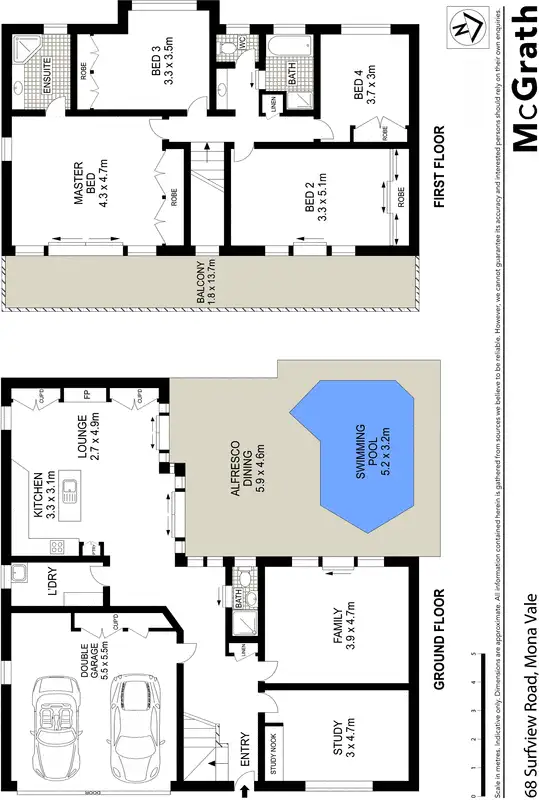 Floorplan of Homely house listing, 68 Surfview Road, Mona Vale NSW 2103