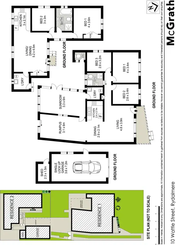 Floorplan of Homely house listing, 10 Wattle Street, Rydalmere NSW 2116
