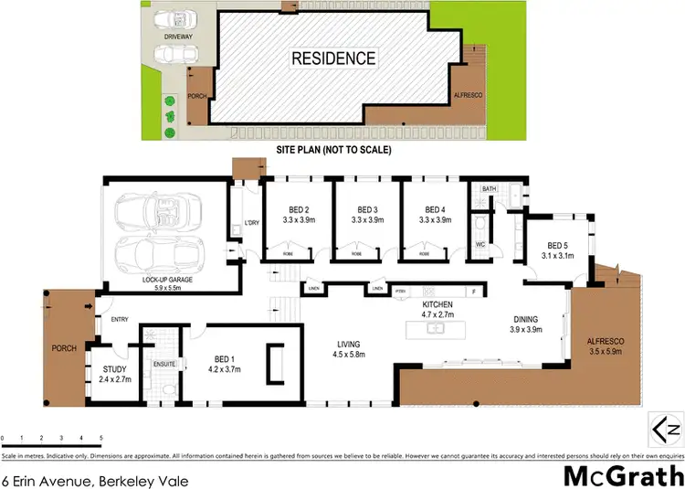 Floorplan of Homely house listing, 6 Erin Avenue, Berkeley Vale NSW 2261