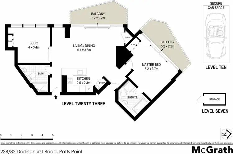Floorplan of Homely apartment listing, 23B/82 Darlinghurst Road, Potts Point NSW 2011