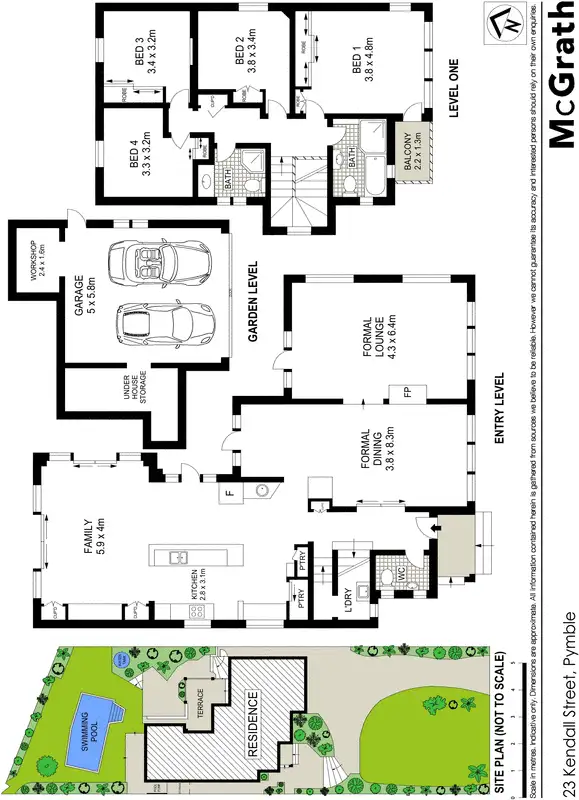 Floorplan of Homely house listing, 23 Kendall Street, Pymble NSW 2073