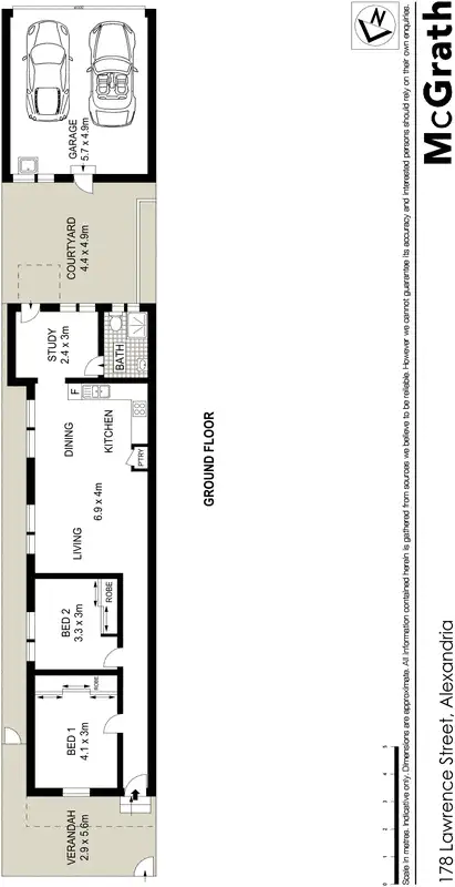 Floorplan of Homely house listing, 178 Lawrence Street, Alexandria NSW 2015