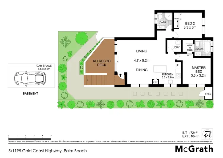 Floorplan of Homely apartment listing, 5/1195 Gold Coast Highway, Palm Beach QLD 4221