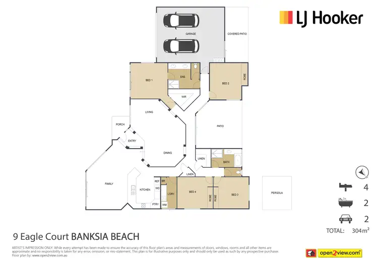 Floorplan of Homely house listing, 9 Eagle Court, Banksia Beach QLD 4507
