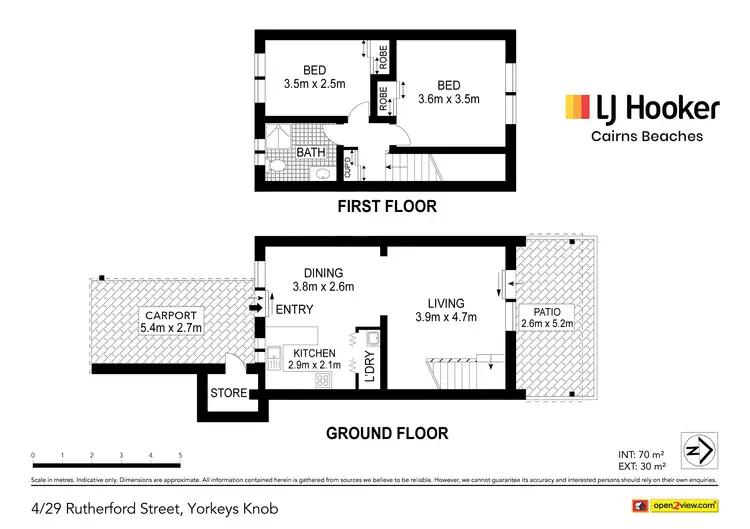 Floorplan of Homely townhouse listing, 4/29 Rutherford Street, Yorkeys Knob QLD 4878