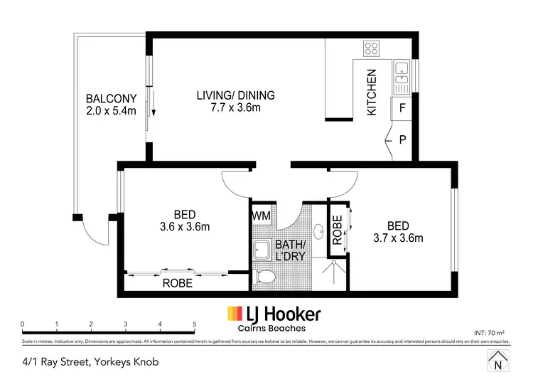 Floorplan of Homely apartment listing, 4/1 Ray Street, Yorkeys Knob QLD 4878