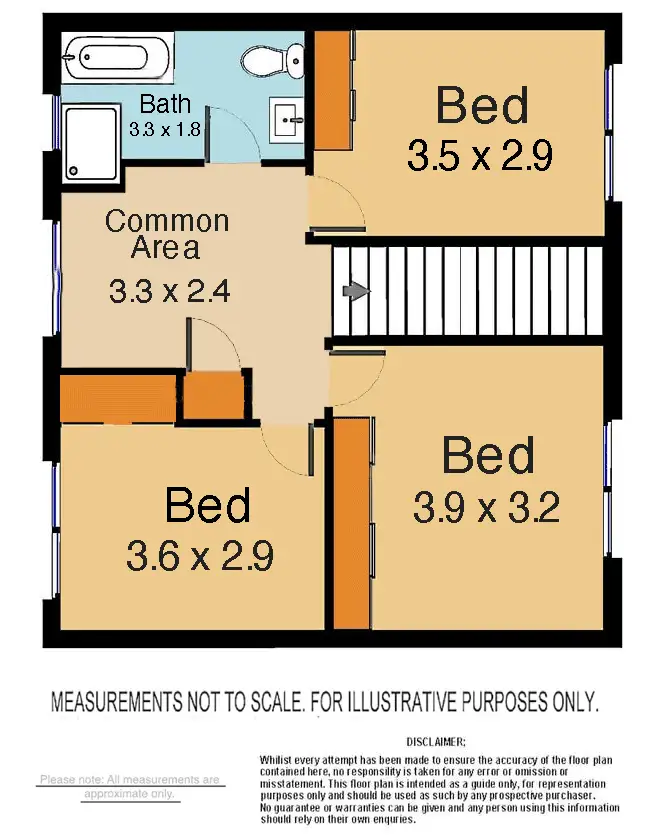 Floorplan of Homely townhouse listing, 2/14a Stapley Street, Kingswood NSW 2747