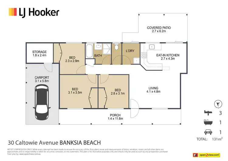 Floorplan of Homely house listing, 30 Caltowie Avenue, Banksia Beach QLD 4507
