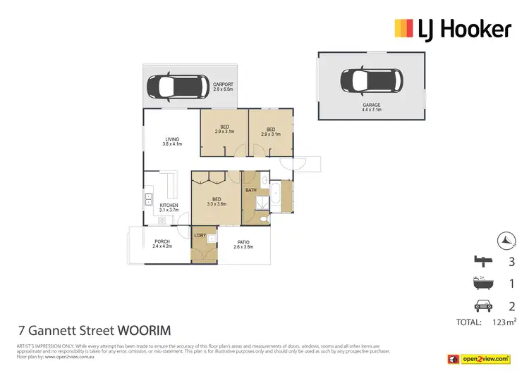 Floorplan of Homely house listing, 7 Gannet Street, Woorim QLD 4507