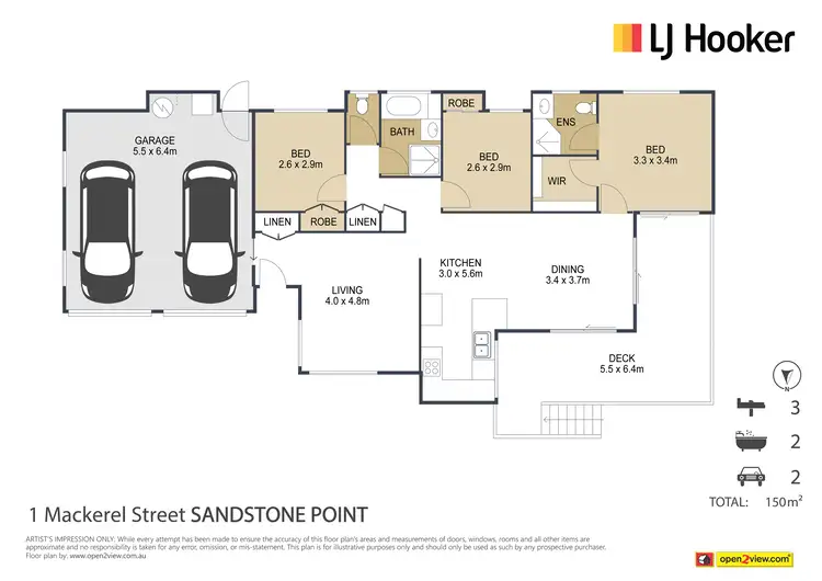 Floorplan of Homely house listing, 1 Mackerel Street, Sandstone Point QLD 4511