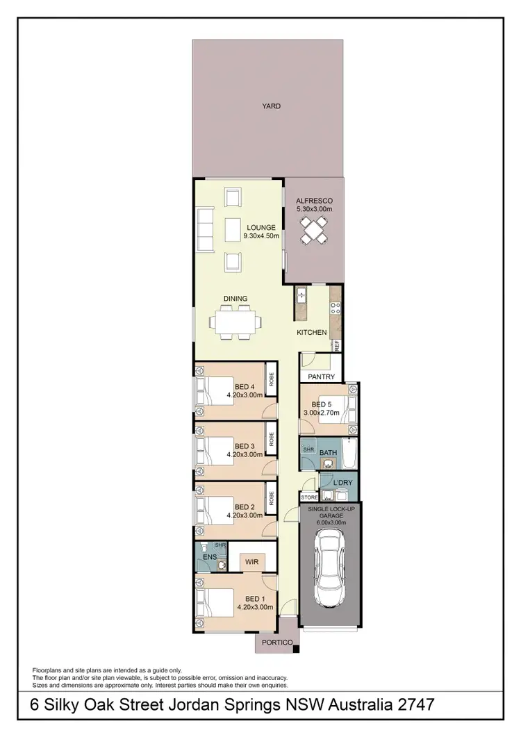 Floorplan of Homely house listing, 6 Silky Oak Street, Jordan Springs NSW 2747