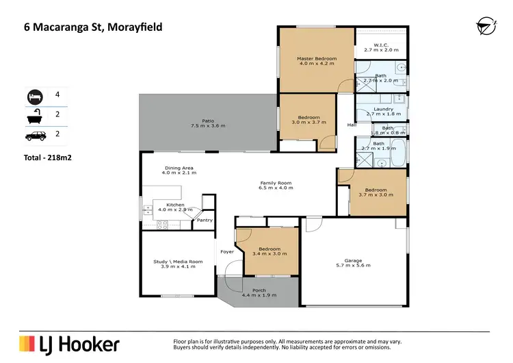 Floorplan of Homely house listing, 6 Macaranga Street, Morayfield QLD 4506