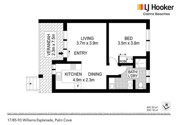 Floorplan of Homely unit listing, 17/85-93 Williams Esplanade, Palm Cove QLD 4879