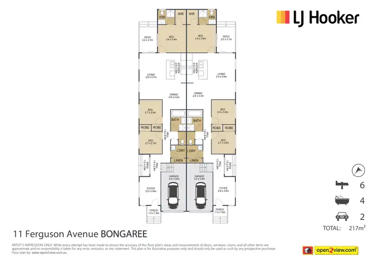 Floorplan of Homely unit listing, 2/11 Ferguson Avenue, Bongaree QLD 4507