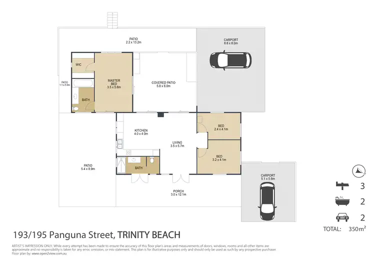 Floorplan of Homely house listing, 193-195 Panguna Street, Trinity Beach QLD 4879