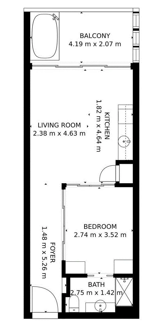 Floorplan of Homely unit listing, 3426/123-127 Williams Esplanade, Palm Cove QLD 4879